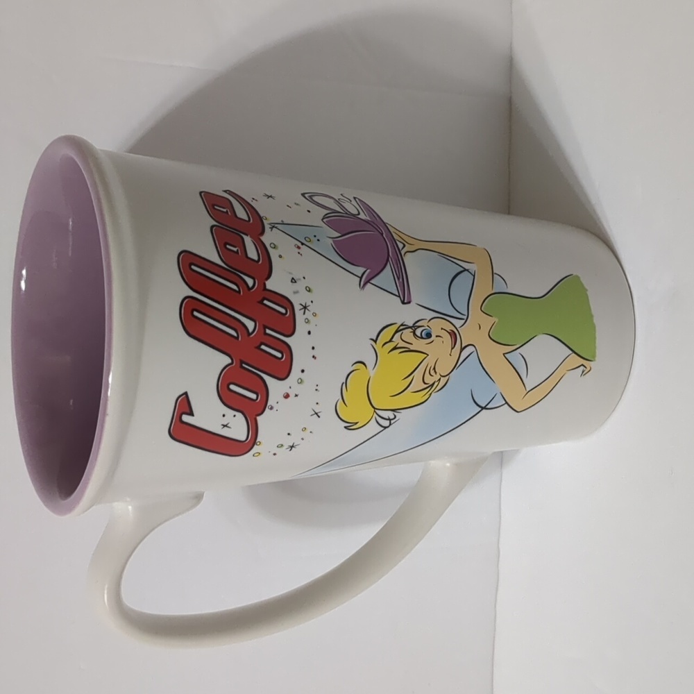 Tinkerbell Coffee Tall Mug  Disney Store Fairies Collectible